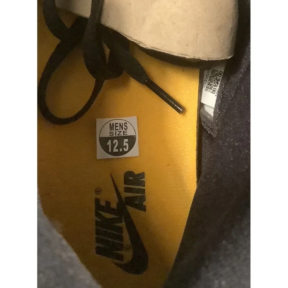 Nike Air Jordan 1 Retro High OG Taxi Yellow Toe 555088-711 Men's Size 12 NEW DS